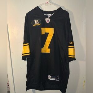 Reebok Black NFL Authentic Football Jersey Steelers 75th Season Roethlisberger